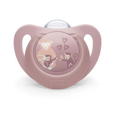 Пустышка силиконовая NUK First Choice, размер 3 (от 18 до 36 месяцев), обезьяна/кенгуру, 2 шт 3954184 Mams family