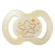 Пустышка силиконовая Baby-Nova , ортодонтичная ночная, размер 2, бежевая 3962485 фото 1 Mams family