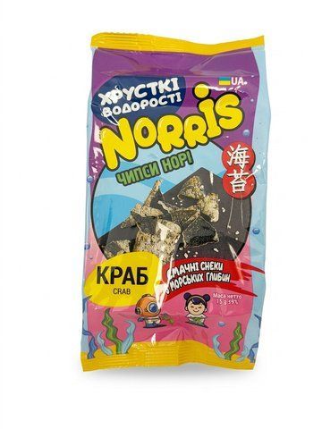 Чипси норі Norris краб, 15г 2951005 Mams family