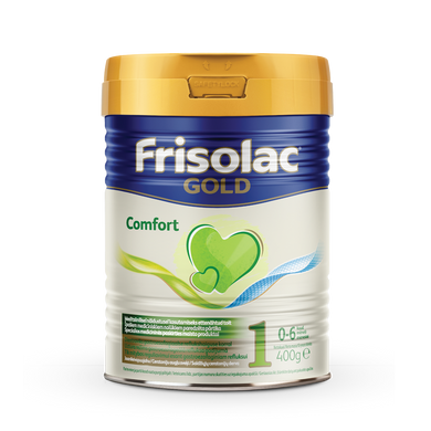 Суміш суха молочна початкова Frisolac Gold Comfort 1 для дітей від 0 до 6 місяців, 400 гр 1009136 Mams family