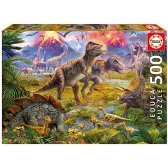 Пазл EDUCA "500" - Встреча динозавров 6336911 Mams family