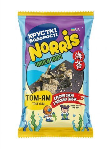 Чипси норі Norris Том-ям, 15г 2951006 Mams family