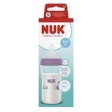 Бутылочка пластиковая NUK Perfect Match, силиконовая соска отверстие М, 3+, гиппопотам, 260 мл 3954205 Mams family