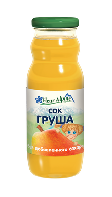 Детский Сок Fleur Alpine ORGANIC "Груша осветлённая", без сахара, 200мл 1384001 Mams family