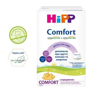 Детская сухая молочная смесь HiPP Comfort с рождения, 600 гр 1031096 фото Мамс фемели Детская сухая молочная смесь HiPP Comfort с рождения, 600 гр 1031096 Mams family