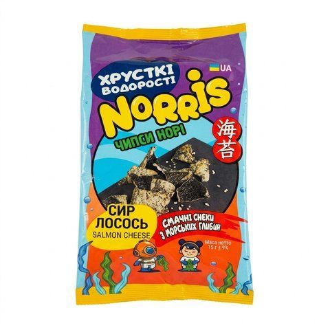 Чипси норі Norris сир-лосось, 15г 2951007 Mams family