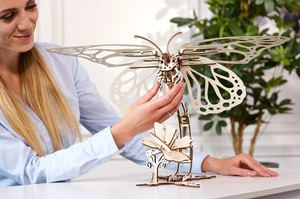 3D пазл UGEARS механічний "Метелик" 6336243 Mams family