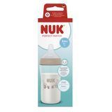 Пляшечка пластикова NUK Perfect Match, силіконова соска отвір М, 3+, мавпа, 260 мл 3954206 Mams family