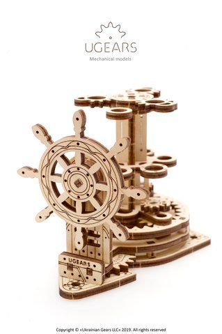 3D пазл UGEARS механический "Штурвал &ndash; органайзер" 6336240 Mams family