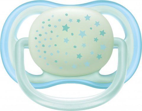 Пустышка Ночная AVENT 0-6м, 2шт голубая SCF376/11 3931039 Mams family