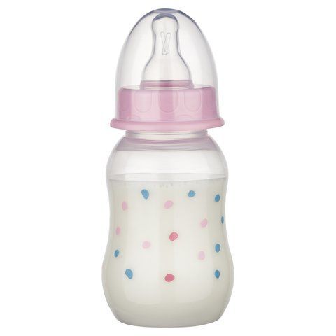 Пляшка пластикова Baby-Nova, 130мл рожева 3960072 Mams family