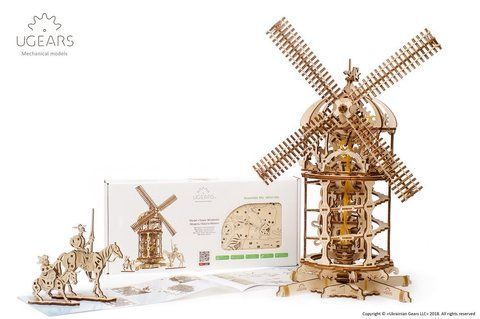 3D пазл UGEARS механический "Башня - Мельница" 6333810 Mams family