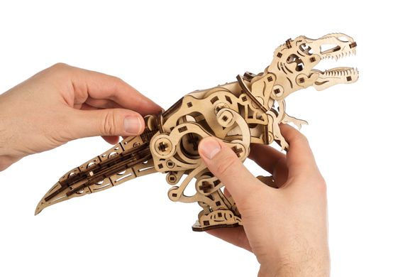 3D пазл UGEARS механічний "Тіранозавр" 6337468 Mams family