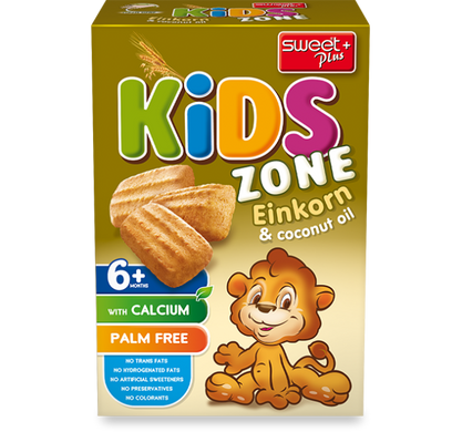 Печиво "KIDS ZONE" зі спельтою та кокосовою олією для харчування дітей від 6 місяців, 200 г 1110302 Mams family