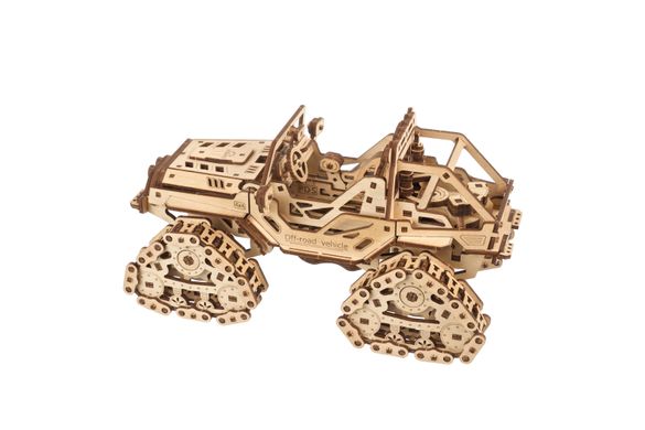 3D пазл UGEARS механічний "Гусеничний позашляховик" 6337469 Mams family