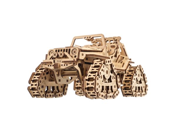 3D пазл UGEARS механический "Гусеничный внедорожник" 6337469 Mams family