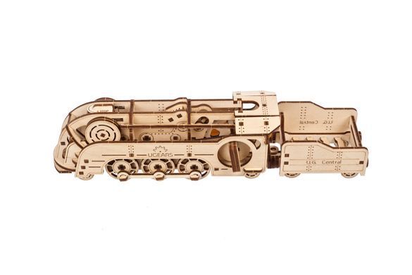 Механічний 3D пазл UGEARS "Мінілокомотив", 172 елементів, від 14 років 6330023 Mams family