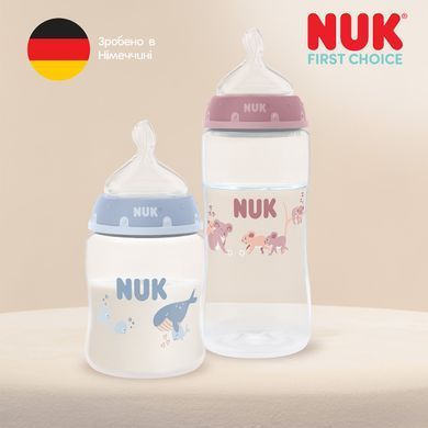 Пляшечка пластикова NUK First Choice, силіконова соска отвір S, 0+, кит, 150 мл 3954221 Mams family