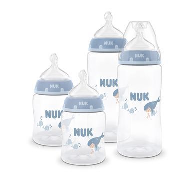 Пляшечка пластикова NUK First Choice, силіконова соска отвір S, 0+, кит, 150 мл 3954221 Mams family