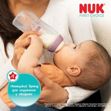 Бутылочка пластиковая NUK First Choice, силиконовая соска отверстие М, 3+, коала,300 мл 3954225 Mams family