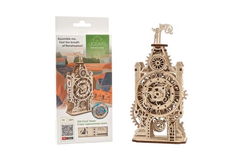 3D пазл UGEARS механічний -Годинник стара-вежа 6337306 Mams family