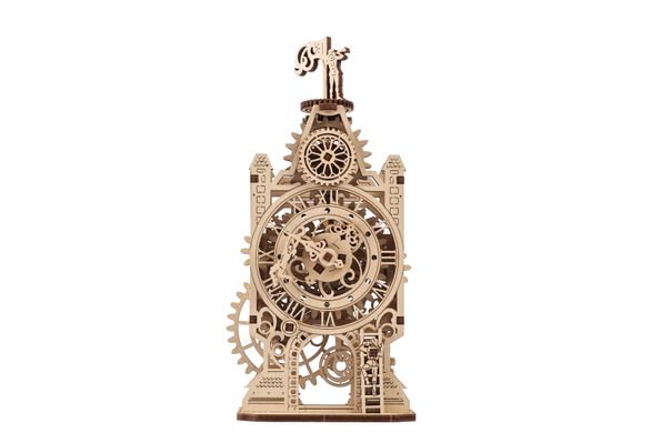 3D пазл UGEARS механический "Часы старая-башня" 6337306 Mams family