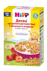 Дитячі органічні пластiвці HiPP хрусткi з бананом i ягодами, від 12-ти міс, 200 гр 1031078 Mams family