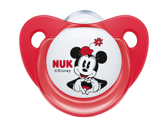 Пустушка ортодонтична NUK силіконова Disney Mickey, розмір 1, 1 шт в уп, червона 3954014 Mams family
