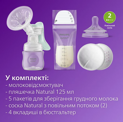 Ручний молоковідсмоктувач Philips Avent NATURALS 2.0 SCF430/10 3936486 Mams family