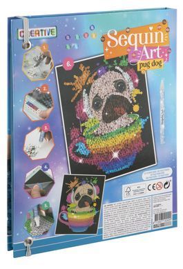 Папка GRAFIX Dog Art 20х25 см - паєтки 12 кольорів 6337580 Mams family