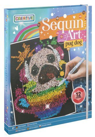 Папка GRAFIX Dog Art 20х25 см - паетки 12 цветов 6337580 Mams family