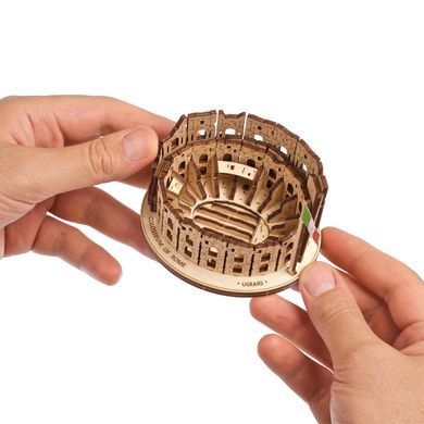 Механический 3D пазл UGEARS "Римский Колизей", 63 элемента, от 14 лет 6330027 Mams family