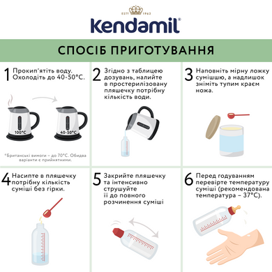 Дитяча суха молочна суміш Kendamil Classic 2, 6-12 місяців, 800 г 1123339 Mams family
