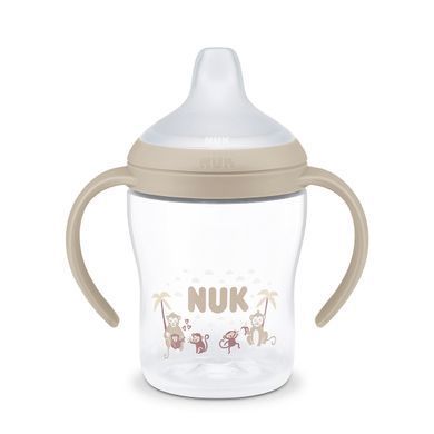 Поїльник NUK Perfect Match Learner Cup з м&rsquo;яким силіконовим носиком, з 6 місяців, мавпа, 150 мл 3954236 Mams family