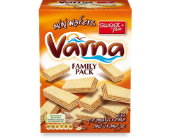 Міні-вафлі "VARNA FAMILY" з арахісовим кремом та смаком апельсина, 260 г 1110322 Mams family