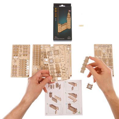 Механический 3D пазл UGEARS "Биг-Бен", 63 элементов, от 14 лет 6330029 Mams family