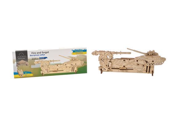3D пазл UGEARS механічний "Вистрілив-забув" 6337307 Mams family