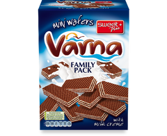 Міні-вафлі "VARNA FAMILY" з молочним кремом, 260 г 1110324 Mams family