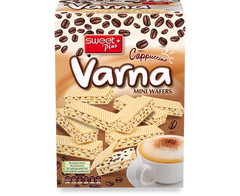 Міні-вафлі "VARNA CAPPUCCINO" з кремом капучіно і шматочками какао-печива, 240 г 1110328 Mams family
