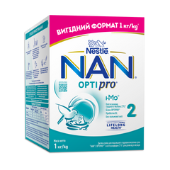 NAN 2 OPTIPRO Дитяча суміш для подальшого годування молочна суха з олігосахаридом 2'FL для дітей від 6 місяців, 1 кг 1000075 Mams family