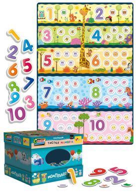 Настольная игра-пазл Lisciani Montessori Tactile Numbers (укр/англ) 6337762 Mams family