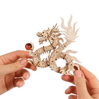 Механический 3D пазл UGEARS "Деревянный дракон", 141 элементов, от 14 лет 6330034 Mams family
