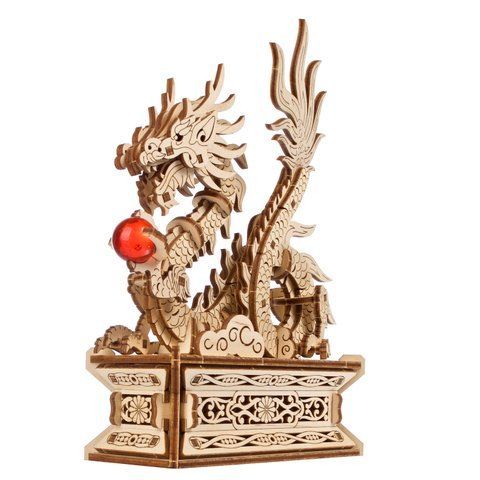 Механический 3D пазл UGEARS "Деревянный дракон", 141 элементов, от 14 лет 6330034 Mams family