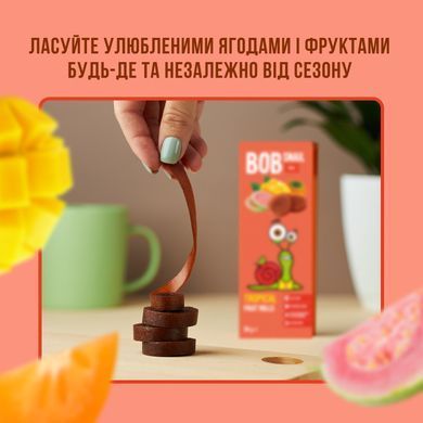 Натуральні фруктові цукерки Равлик Боб "Манго - хурма - гуава", 30г 1740937 Mams family
