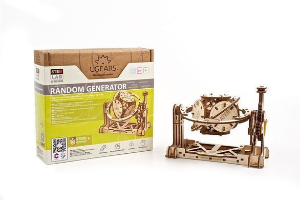 3D пазл UGEARS механический STEM-модель &laquo;Рандомайзер&raquo; 6337281 Mams family