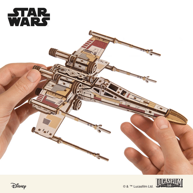 Механічний 3D пазл UGEARS "Винищувач X-Wing&trade;", 455 елементів, від 14 років 6330037 Mams family