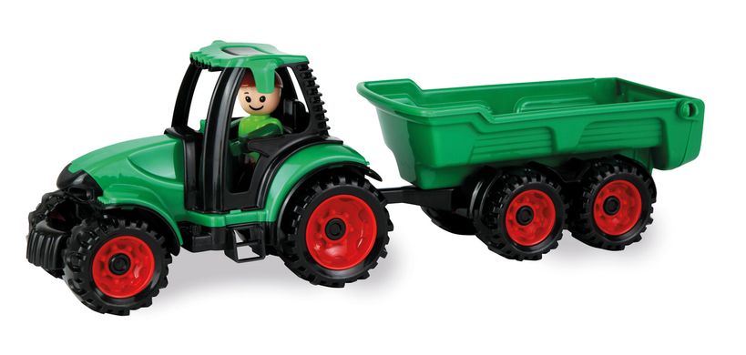 Детский Трактор LENA Truckies с прицепом,38 см 6984953 Mams family