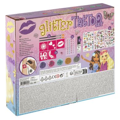 Grafix Gliter набір для тату з блискітками (30х25см), 5 кольорів 6337566 Mams family