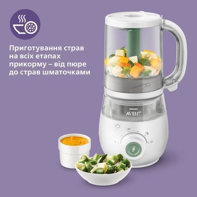Блендер-павоварка 4 в 1 Philips Avent, 1 л, 400 Вт, SCF885/01 3700282 Mams family