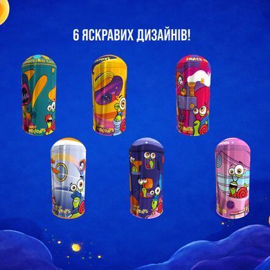 Набір цукерок Равлик Боб Капсула-тубус металева "Кафе", 324 г 1740974 Mams family